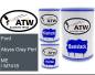 Preview: Ford, Abyss Gray Perl, ME / M7418: 500ml Lackdose + 500ml Klarlack + 250ml Härter - Set, von ATW Autoteile West.